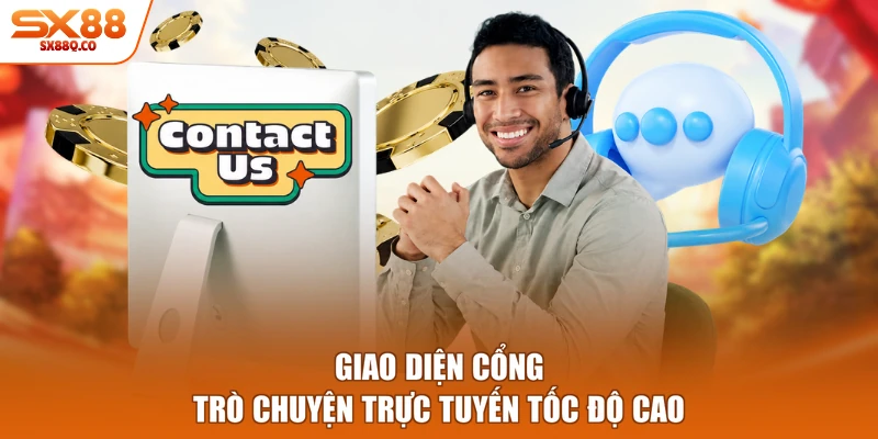 Giao diện cổng trò chuyện trực tuyến tốc độ cao